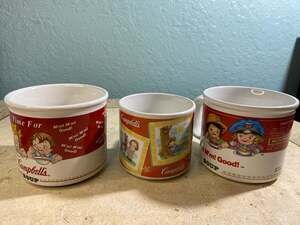 Set of 3 Vintage Campbell's Soup Mugs Kids Collection